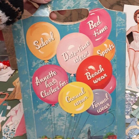 VINTAGE 1962 Annette, Ken, and Ken Jr. PAPER DOLLS~outfits - Picture 10 of 15